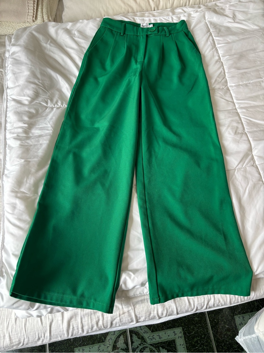 Princess Polly Emerald Green Straight Leg Pants